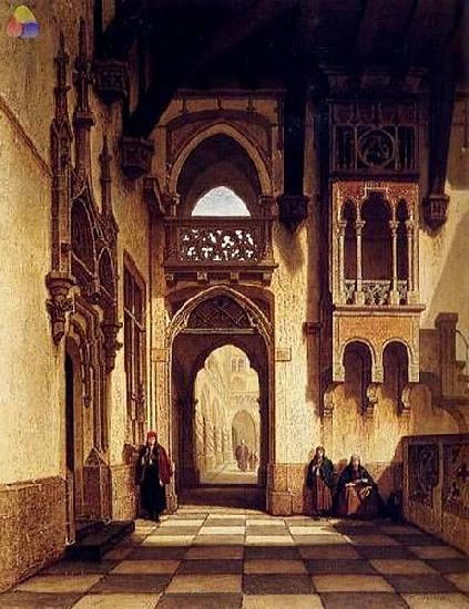 Francois Stroobant The palace of Casimir oil painting image